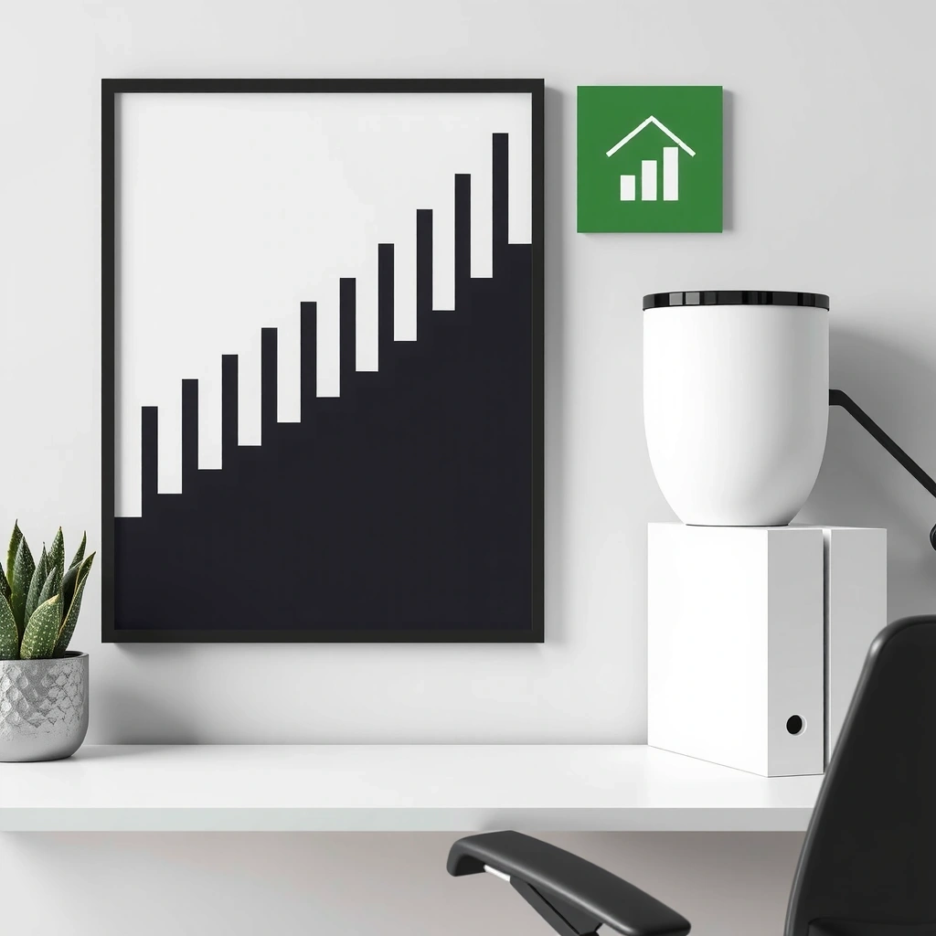 Growth intensity abstract chart